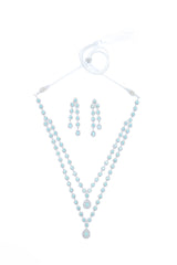 Necklace Set - D30 - Silver - Mintgreen