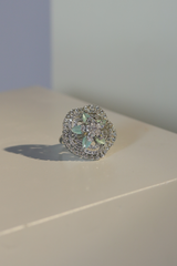 Ring - D27 - Silver - Mintgreen