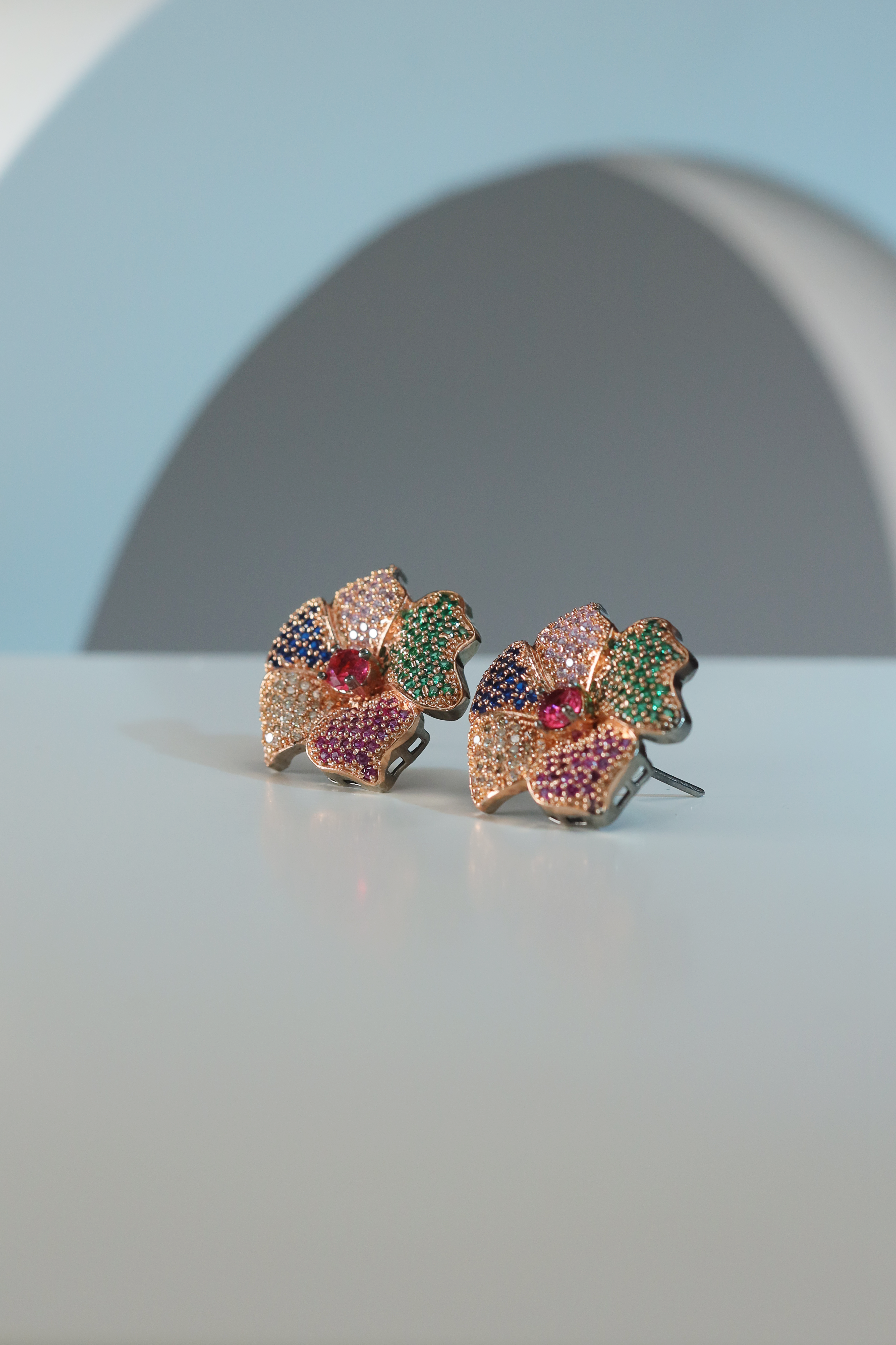 Earings - D3 - Silver - Multi