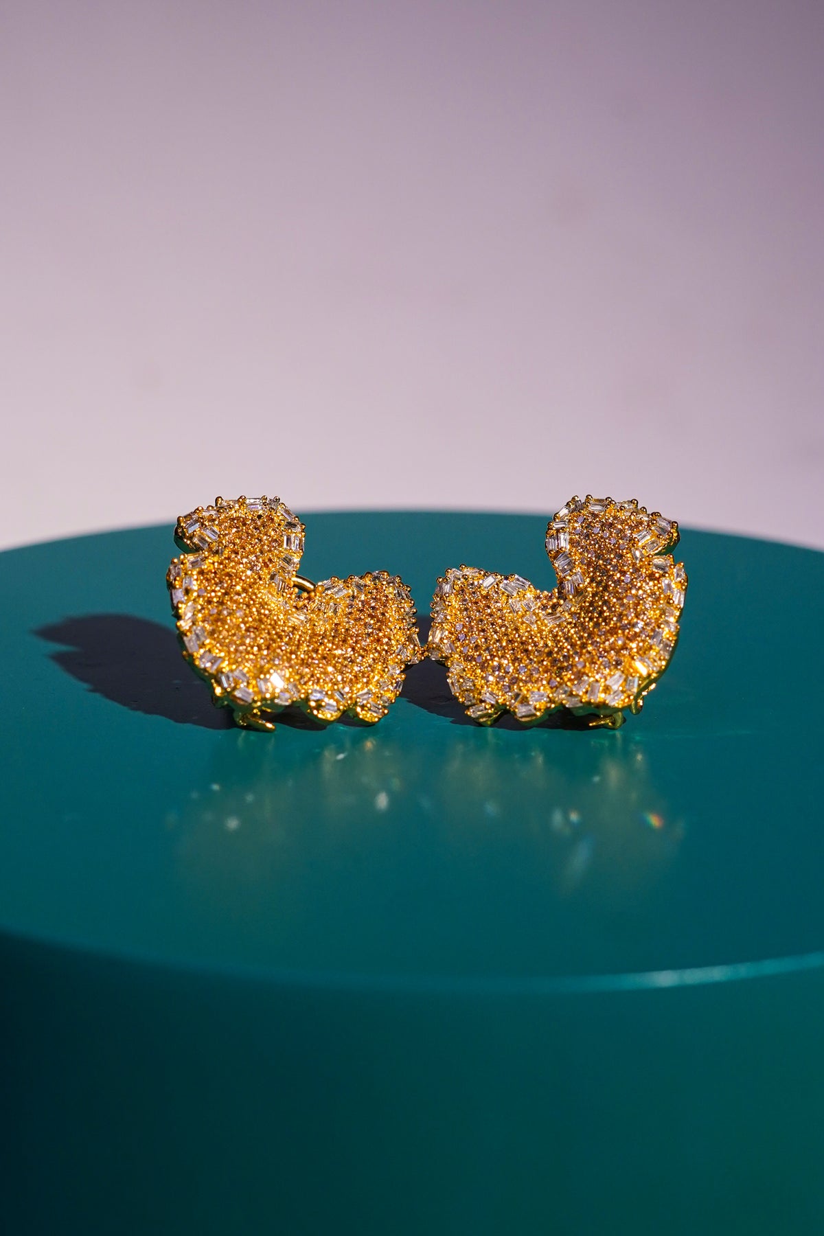 Earings - D30 - Gold - Champagne