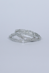 Bangles - 2 PC - D5 - Silver