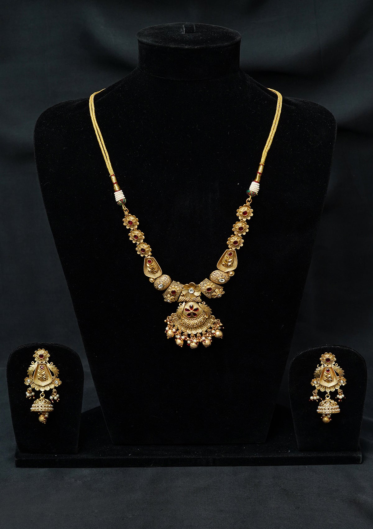 Mala Set - D5 - Gold - Ruby