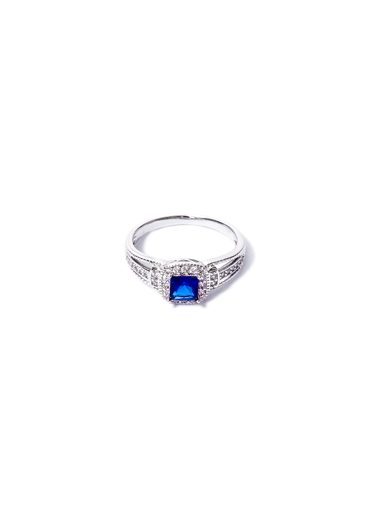 Ring - D105 - Silver - Blue