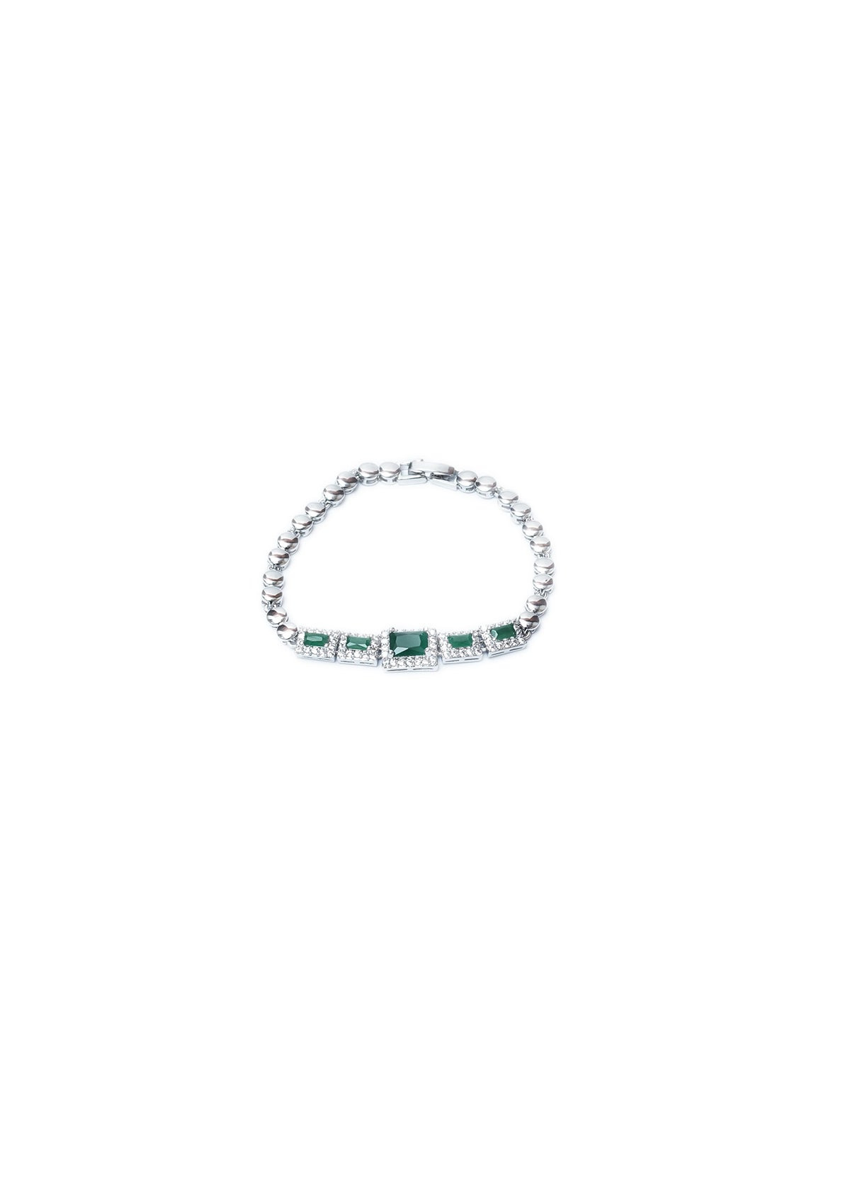 Bracelet - D25 - Silver - Green