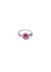 Ring - D59 - Silver - Ruby