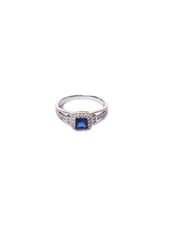 Ring - D68 - Silver - Blue