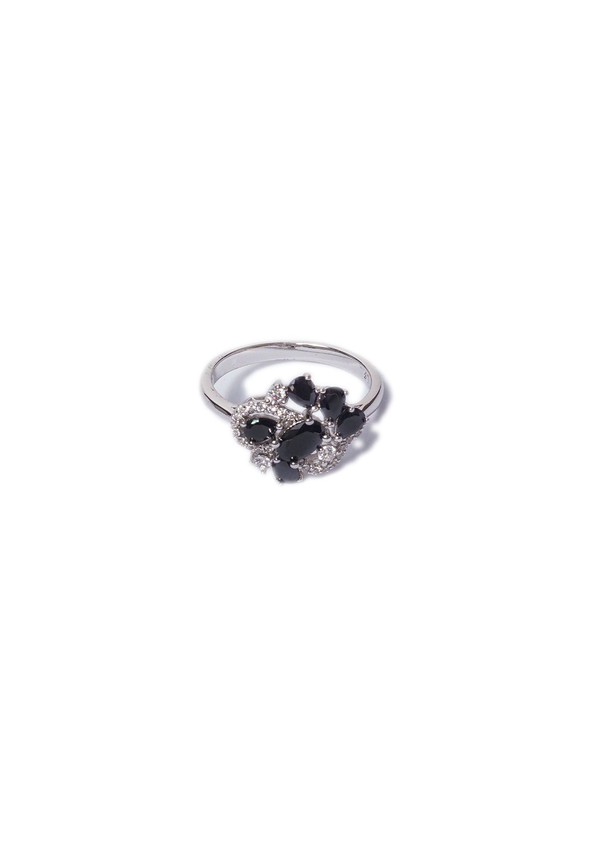 Ring - D95 - Silver - Black