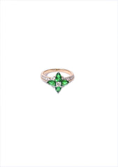 Ring - D97 - Gold - Green