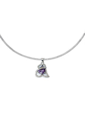 Pendant - D9 - Silver - Purple