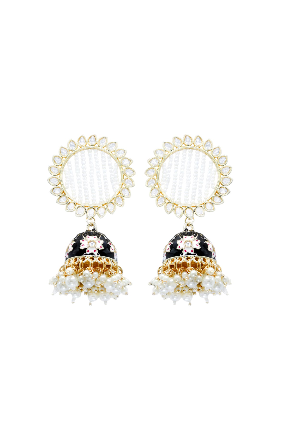 Earings - D12 Gold - Black