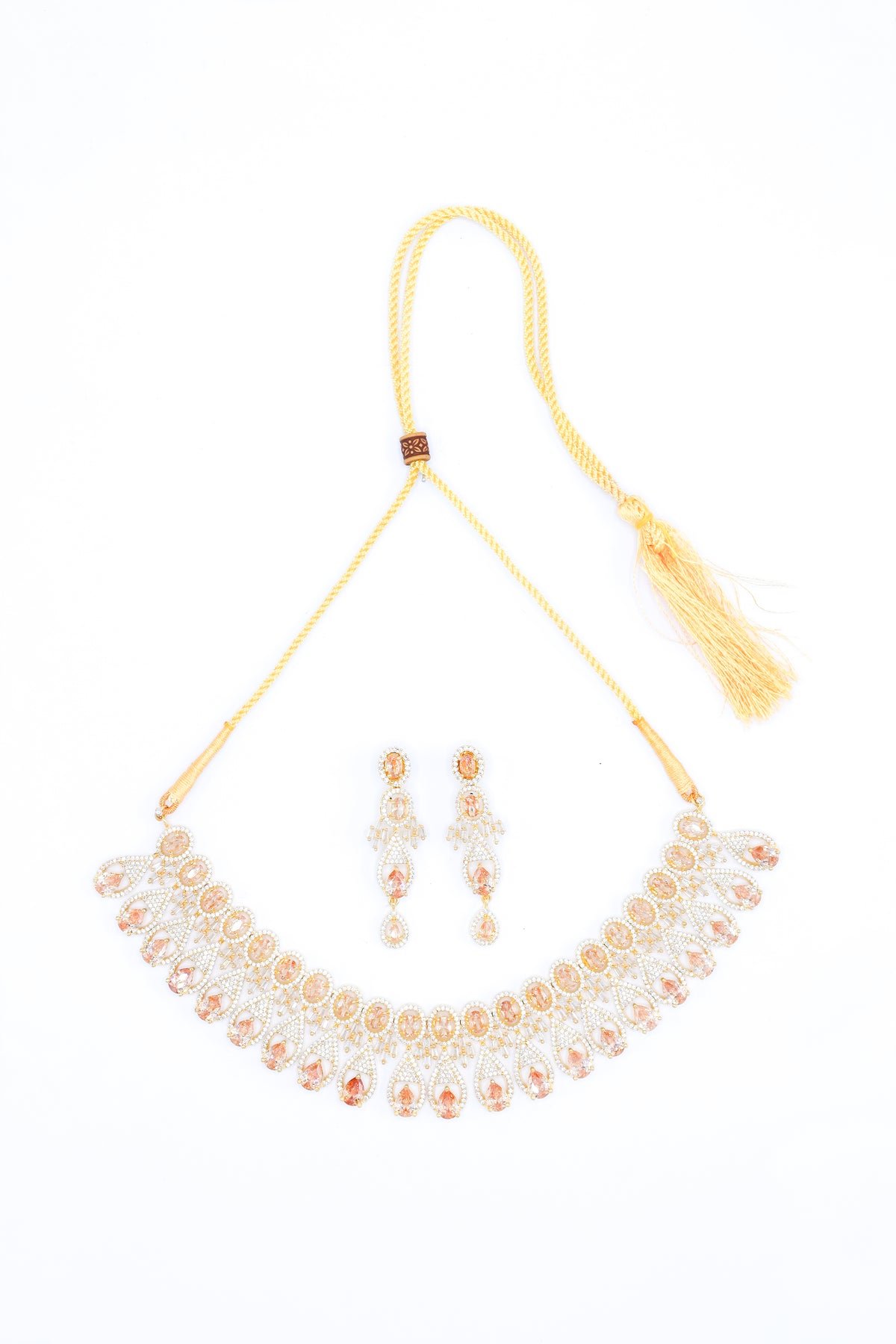 Necklace Set - D28 - Gold - Champagne