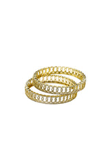 Bangles - 2 PC - D18 - Gold