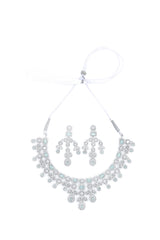 Necklace Set - D31 - Silver - Mintgreen