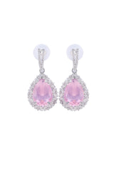 Earings - D45 - Silver - Pink